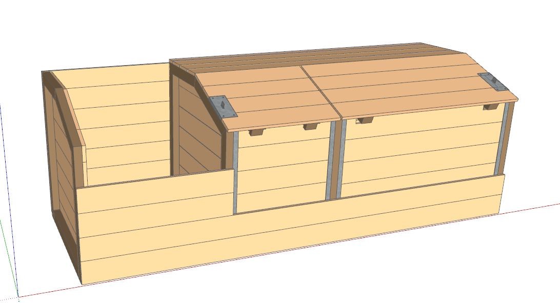Composteur 2m3 + BB 900 - CDU002