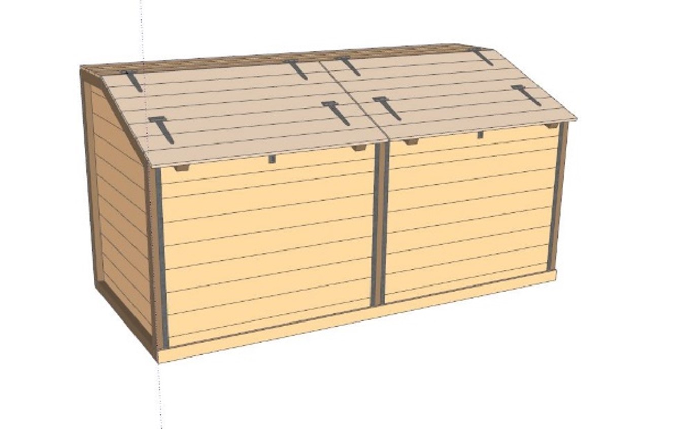 Composteur 2 x 2.5m3 - CDU004