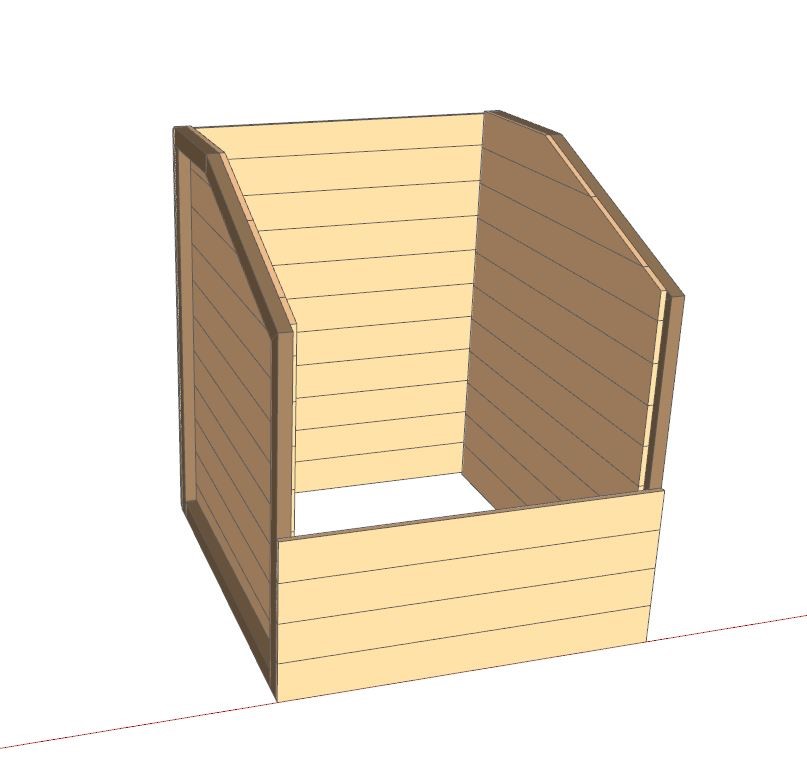Le bac à broyat 1300 « DURABLE » BDU005 | Bois