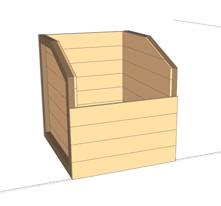 Le bac à broyat 900 « DURABLE » BDU004 | Bois